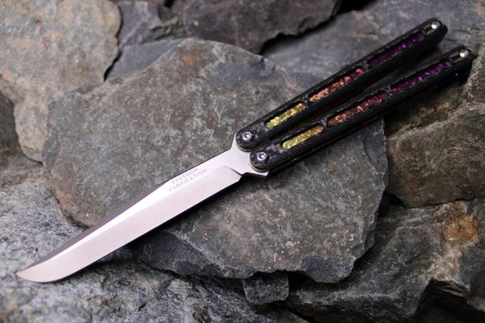 Flagship Bowie 002: Carbon Fiber W/Sunset Jeweled Ano