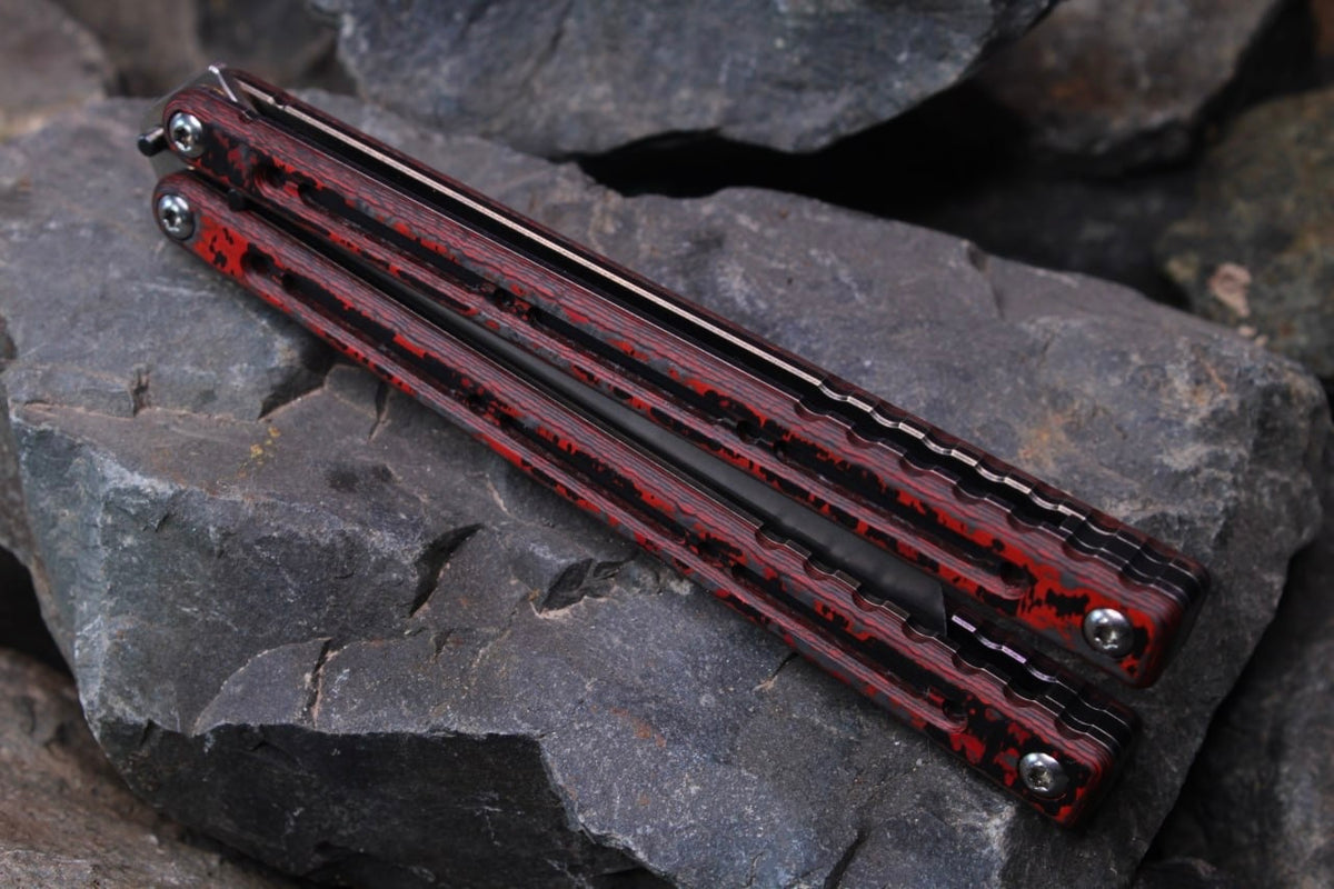 Premium Ti Nautilus Handles: Carbon Fiber w/Black Ano