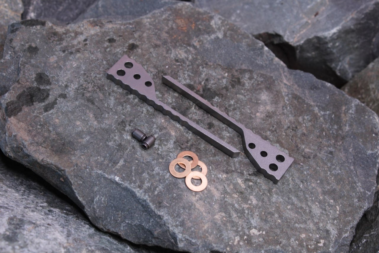 Replicant Thick Kit: Titanium Half Channel Spacers w/ thick hardware