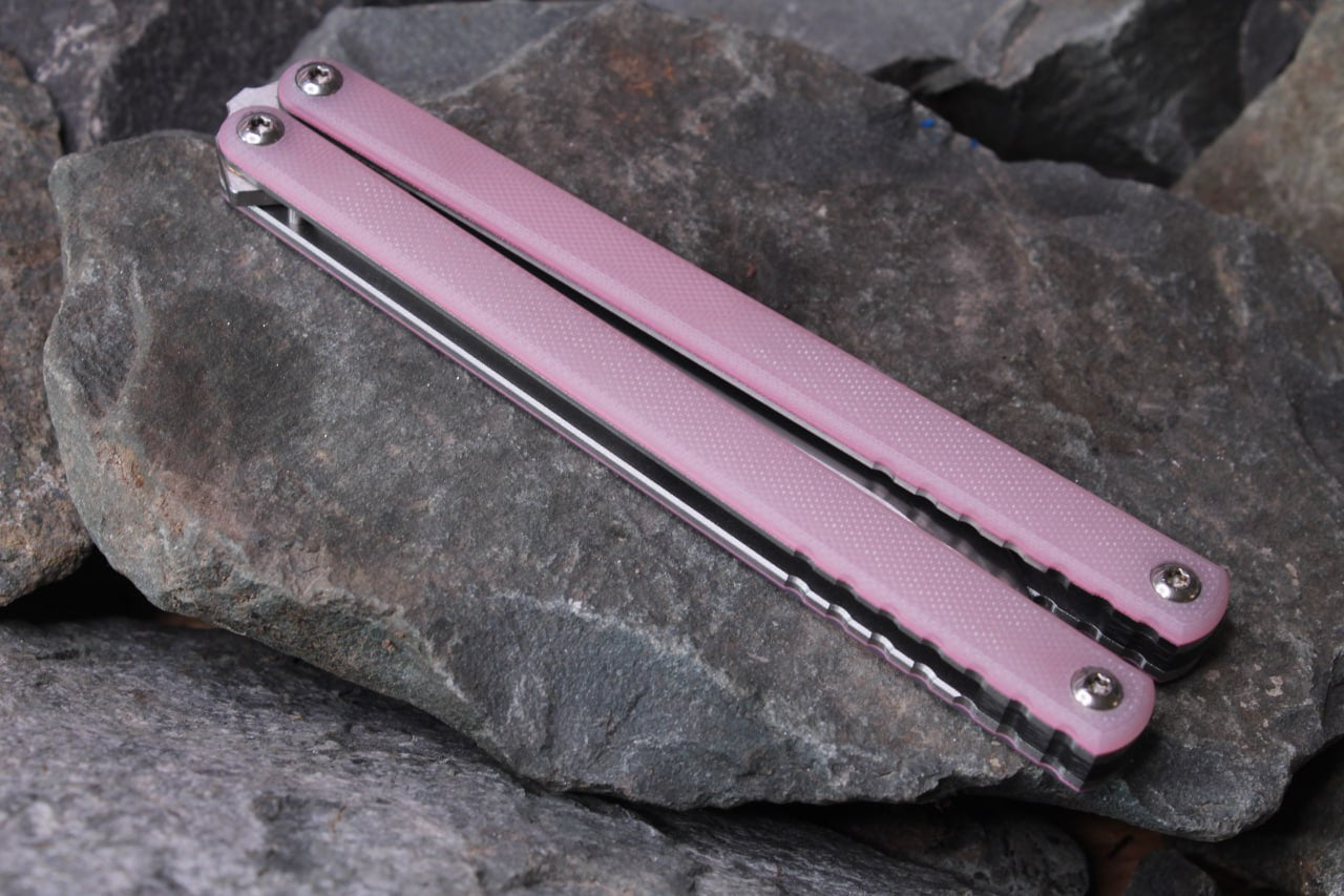 G10 Kraken V2 Handles: Cherry Blossom G10 w/ No Pattern (Blem)