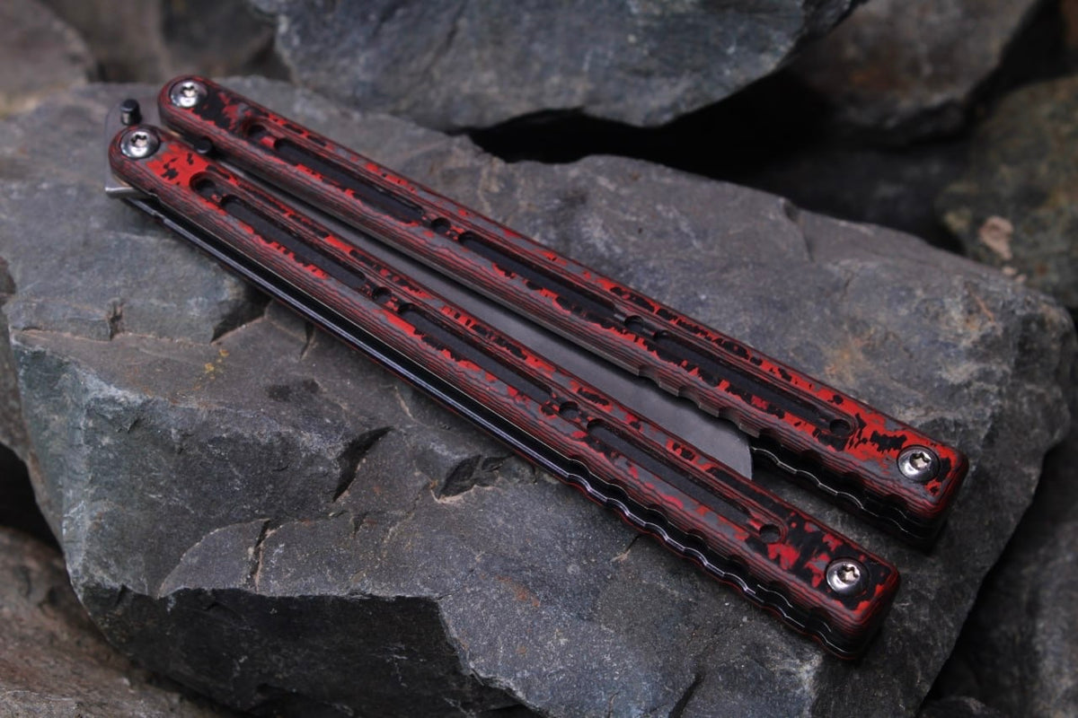 Premium Ti Nautilus Handles: Carbon Fiber w/Black Ano
