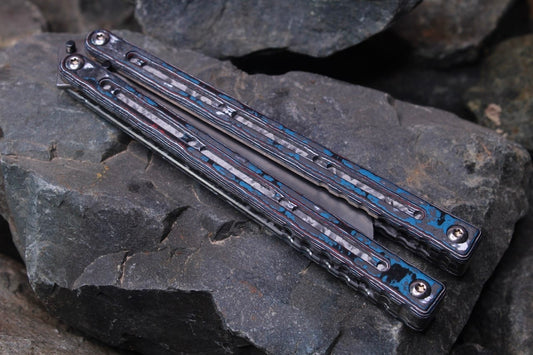 Premium Ti Nautilus Handles: Carbon Fiber w/Jeweling