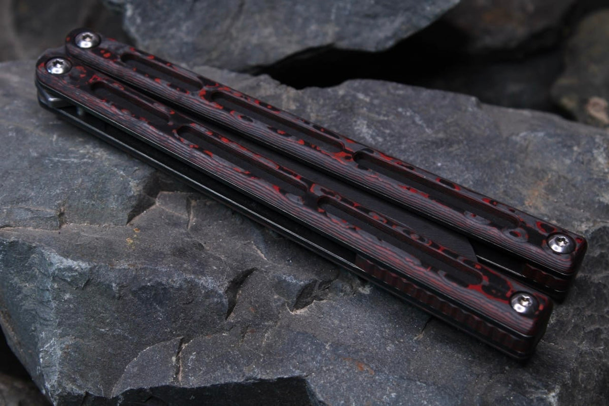 Flagship Bowie 010: Premium Fatcarbon W/Black Ano and Acid Washed Blade