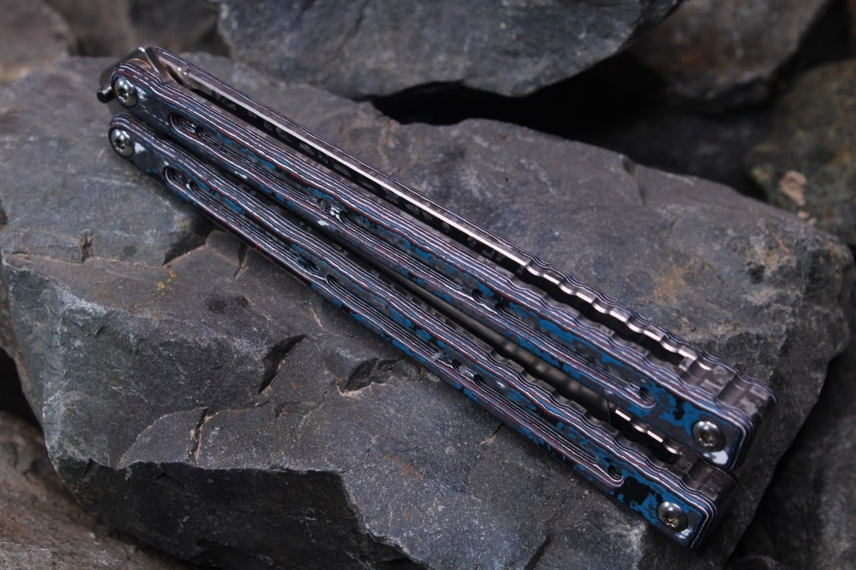 Premium Ti Nautilus Handles: Carbon Fiber w/Jeweling