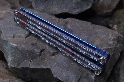 Premium Cf Kraken Handles: Carbon Fiber w/Blue Ano