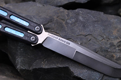 Flagship Bowie 008: Carbon Fiber W/Blurple to Teal Jeweled Ano