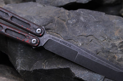 Flagship Bowie 010: Premium Fatcarbon W/Black Ano and Acid Washed Blade