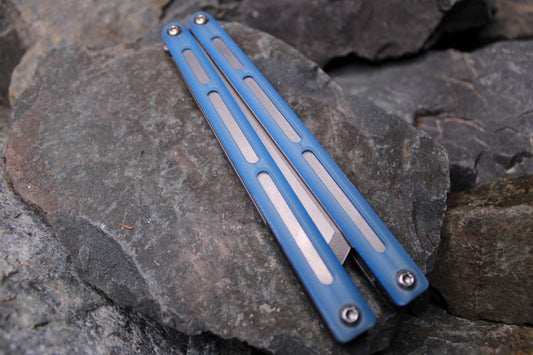 Flagship Tanto 010: Glacier Blue G10 (Blem)(Unsharpened)