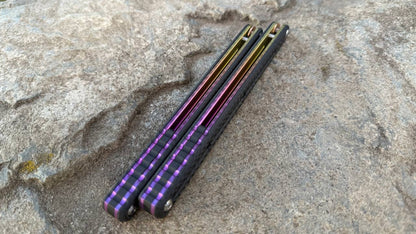 CF Kraken V2 Handles: Carbon Fiber w/ Sunset Fade Ano